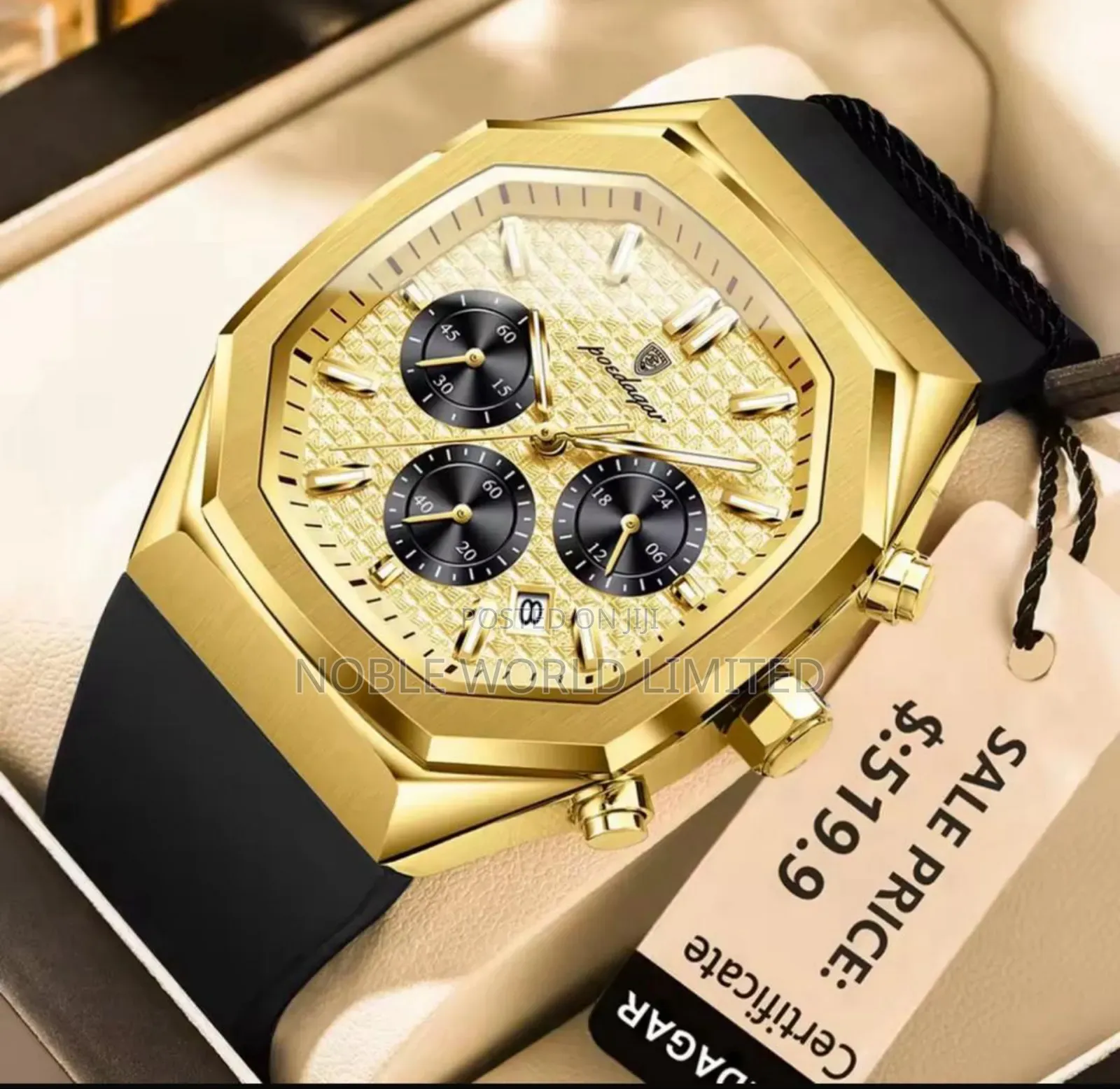 Poedagar High Grade Leather Watch Ogu 8e