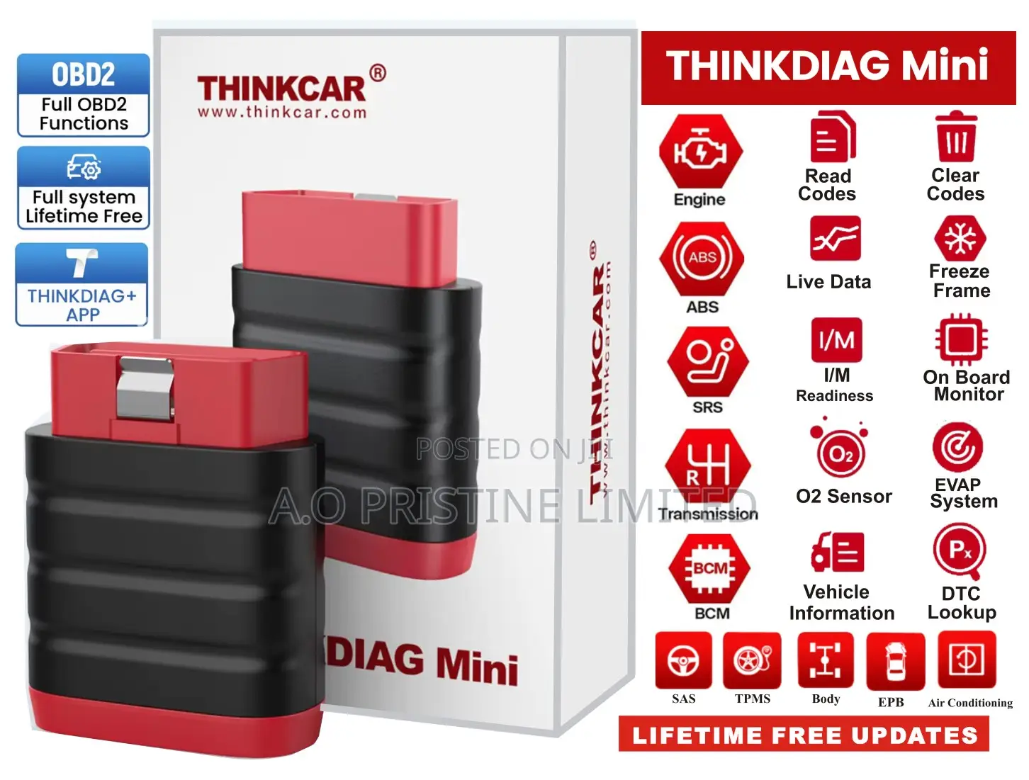 Thinkdiag Mini Full System Car Scanner With Lifetime Free Updates