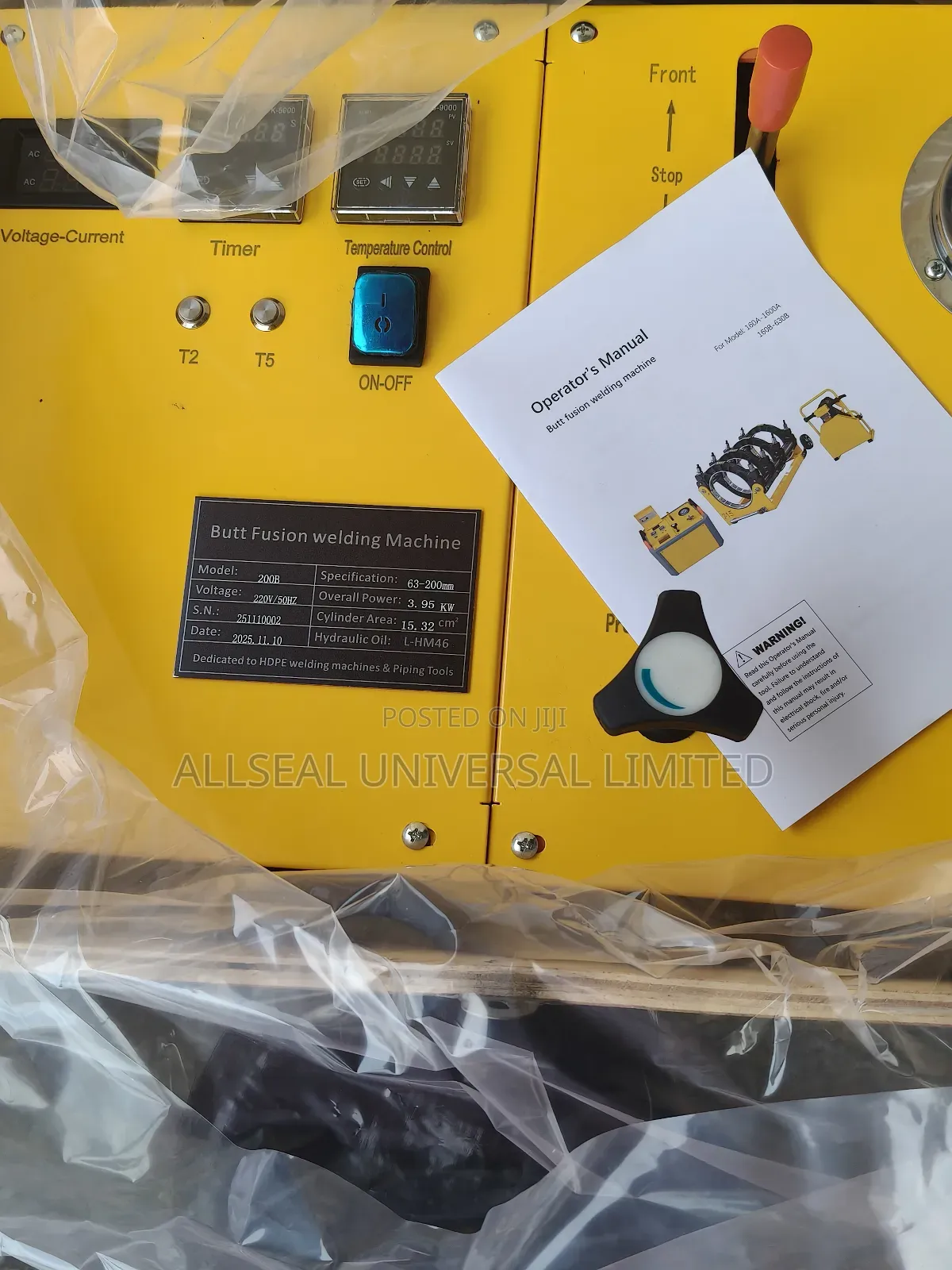 Hdpe Butt Fusion Welding Machine 63mm X 200mm (Nous Parlons Français)