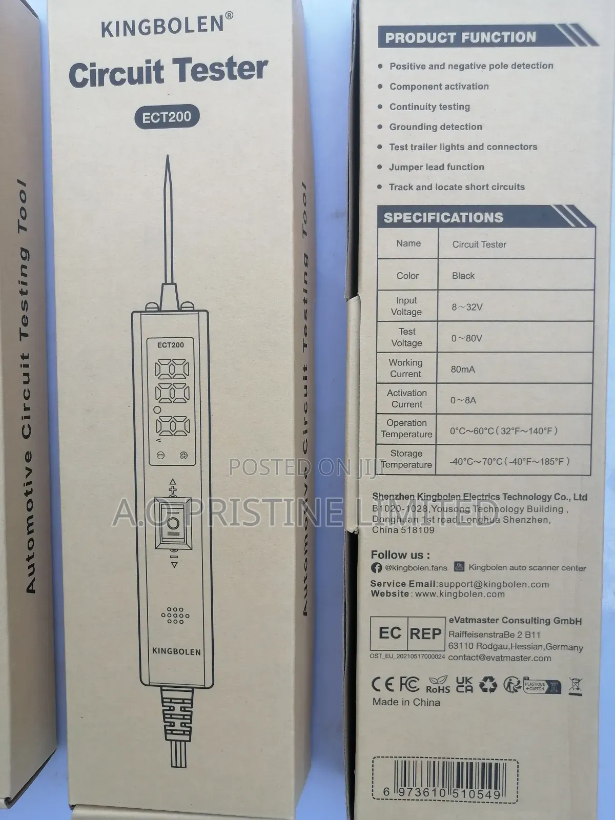 Kingbolene Ect200 Automotive Circuit Tester