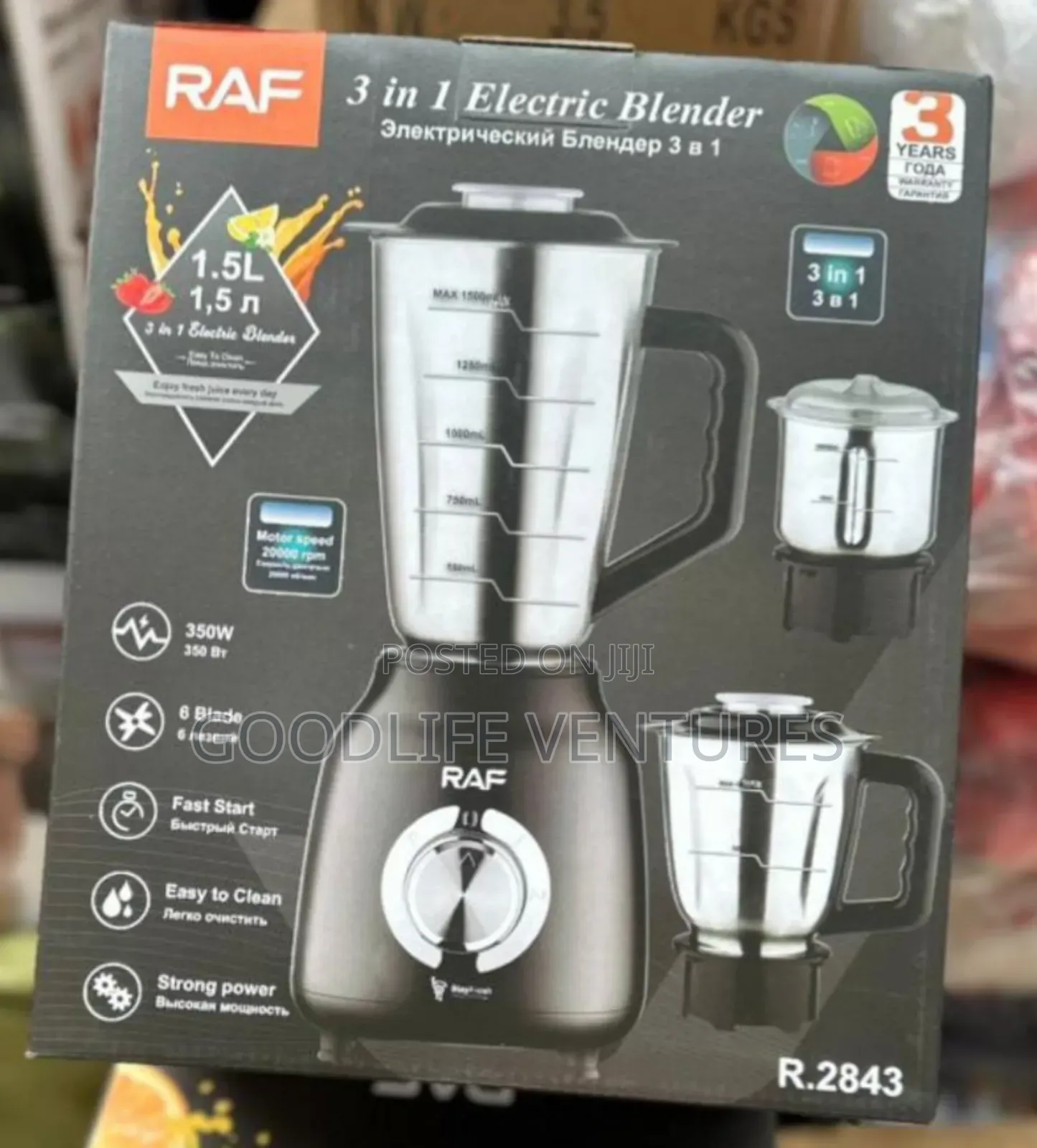 3-in-1 Raf Electric Blender