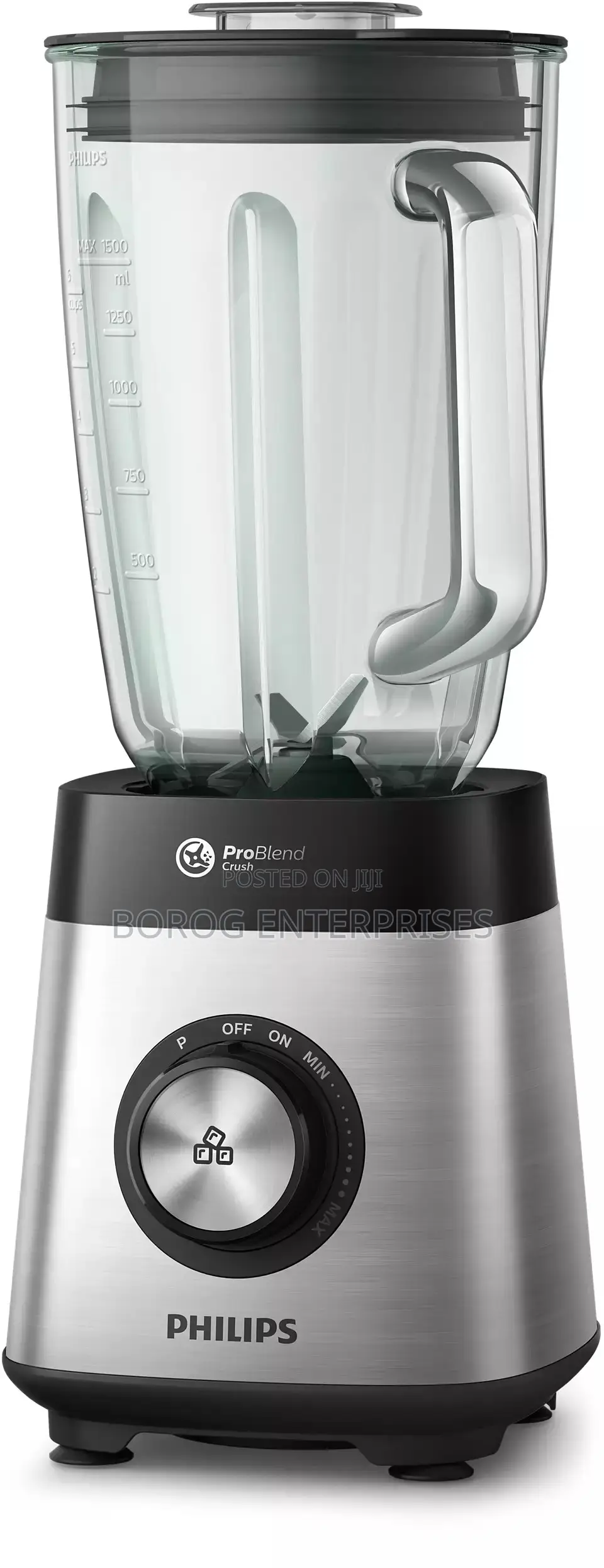 Philips Blender Problend Tech 1000w 2l Glass Jar-Hr3573/91