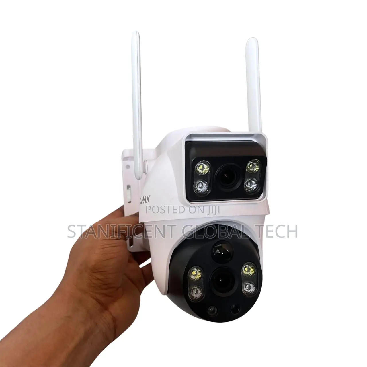 V380 Max B9 4g Dual Lens Solar PTZ Mini Outdoor Camera (White)