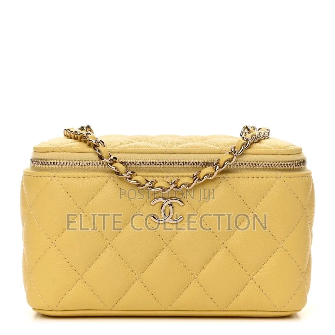 Luxe Chanel Bag Black, White , Pink Comes With a Longer Strap