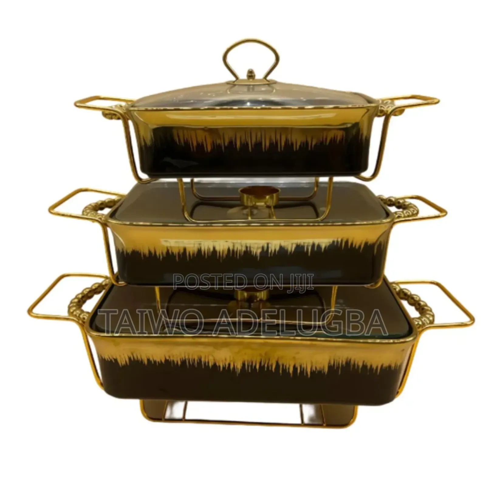 Luxury Ceramic Food Warmer Casserole Dish Set