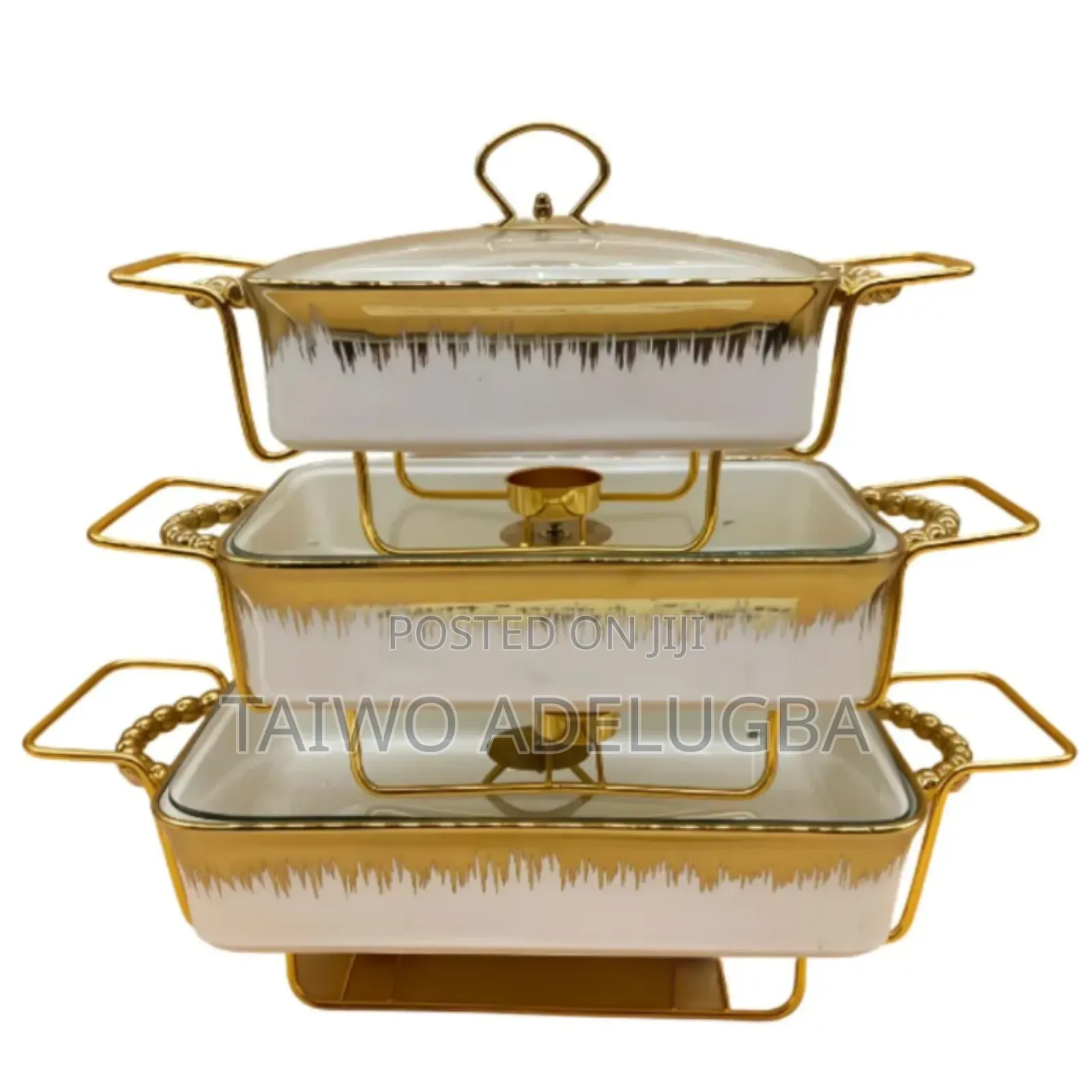 Luxury Ceramic Food Warmer Casserole Dish Set