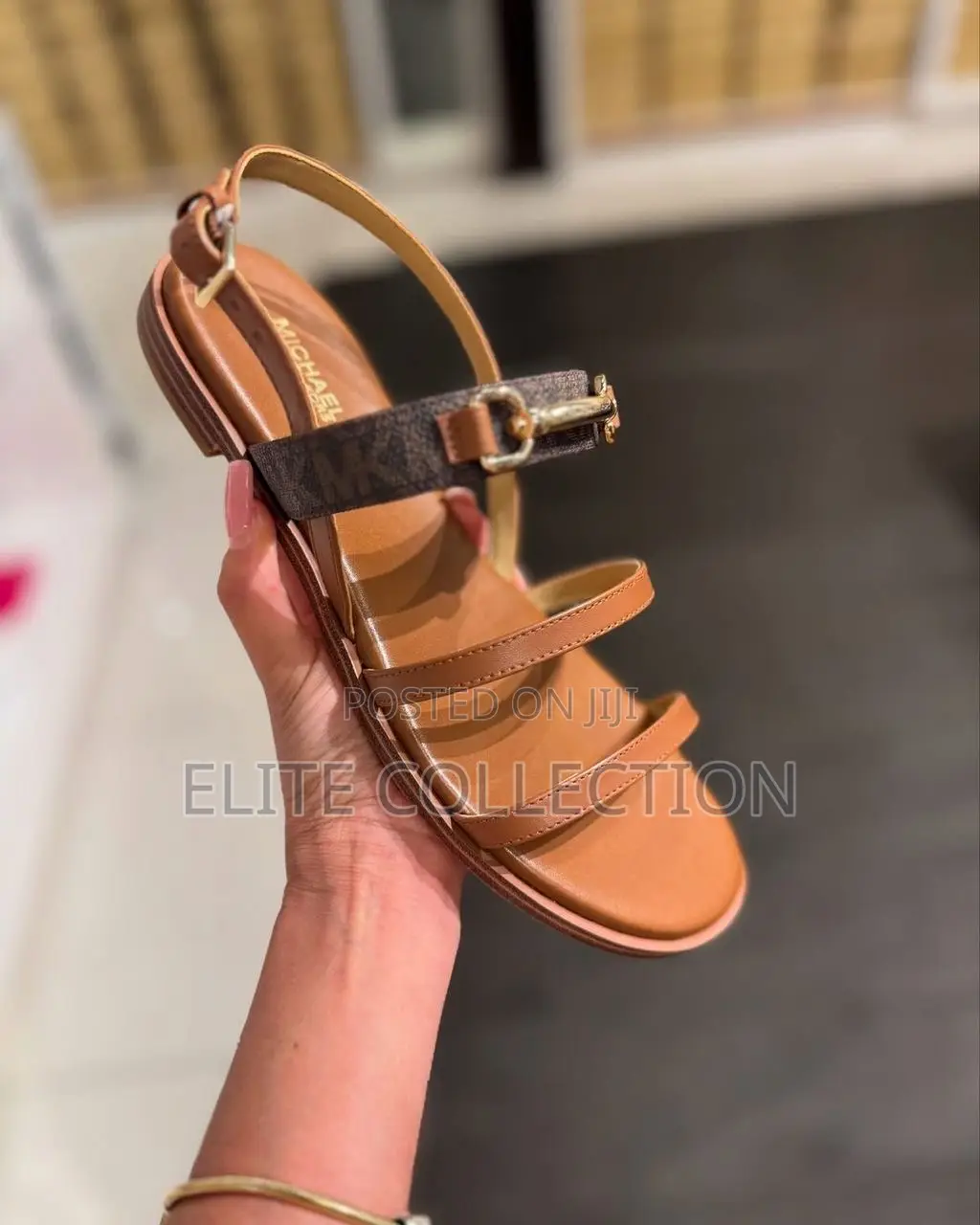 *Mk Double Strap Sandals* Brown • Gold • Black 37 - 42