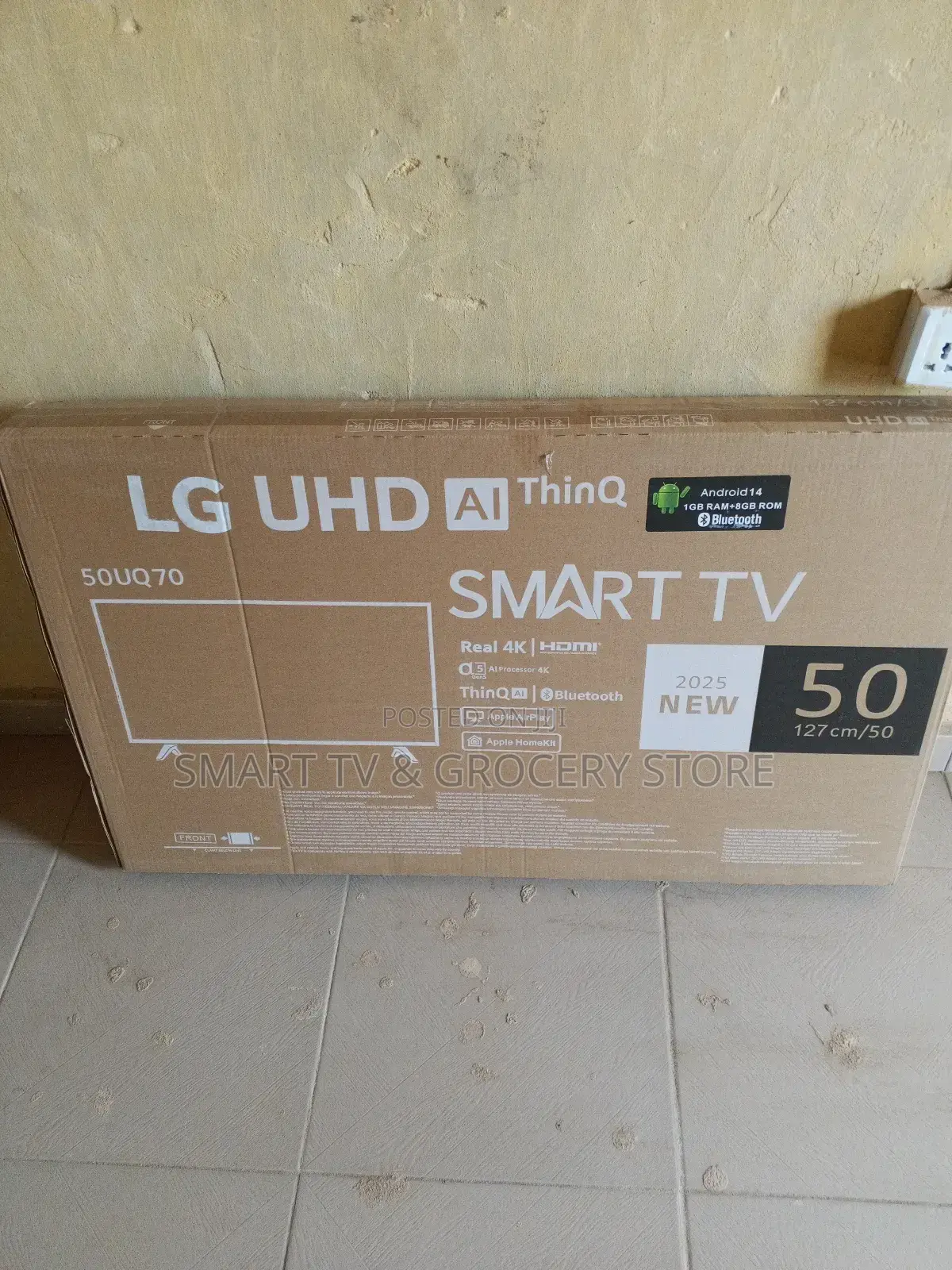 50 Inches Smart Television Set Frameless.