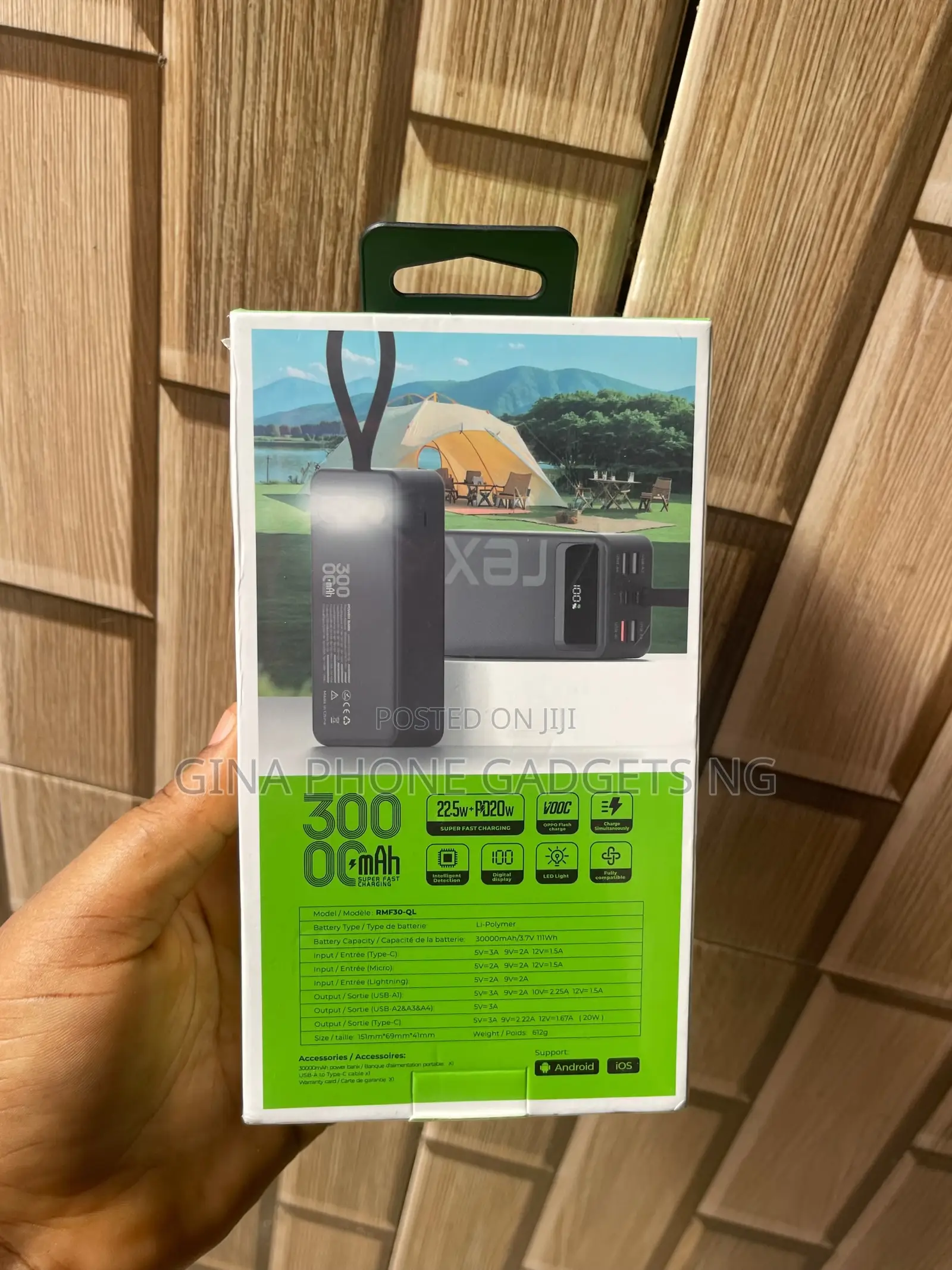 Power Bank (Rexi 30000 Mah Fast Charging Power Bank.)