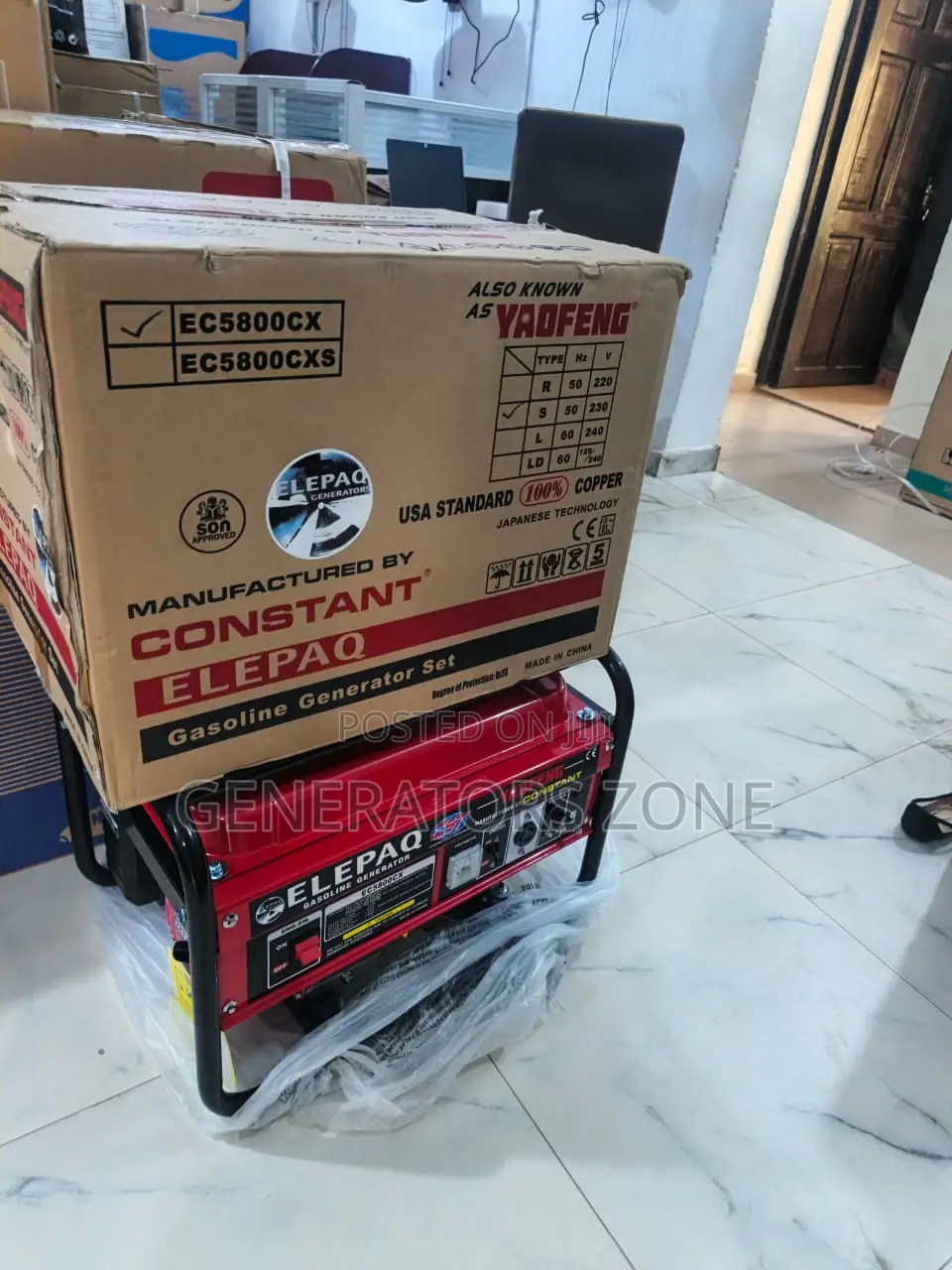 Elepaq 3.5kva Constant Output Ec5800cx Unit