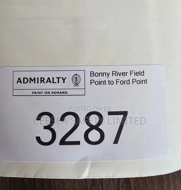 Admiralty Nautical Chart 3287 Bonny River - Field Point To Ford Point