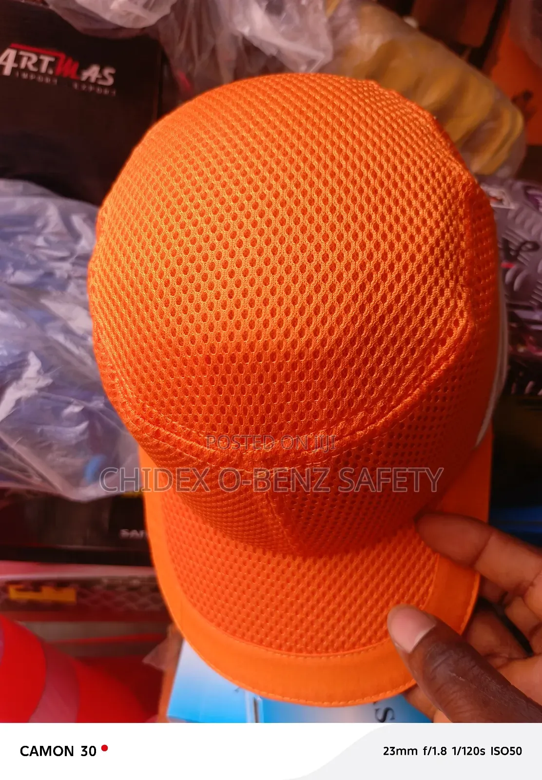 High Visibility Safety Bump Cap Orange