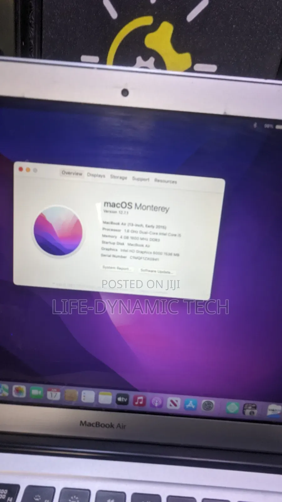 Laptop Apple MacBook Air 2015 4GB Intel Core i5 SSD 256GB
