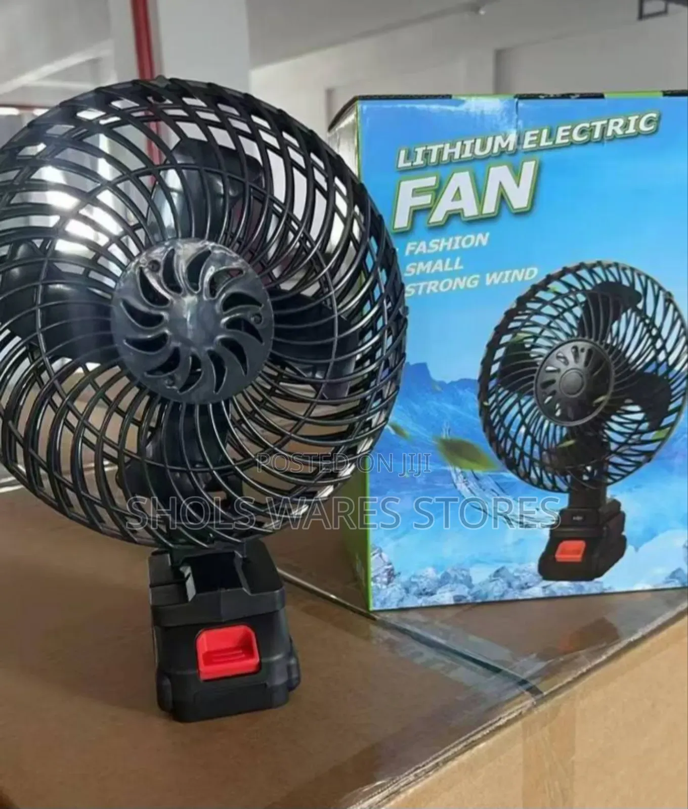 Lithium Rechargeable Battery Fan With Single and Double Battery