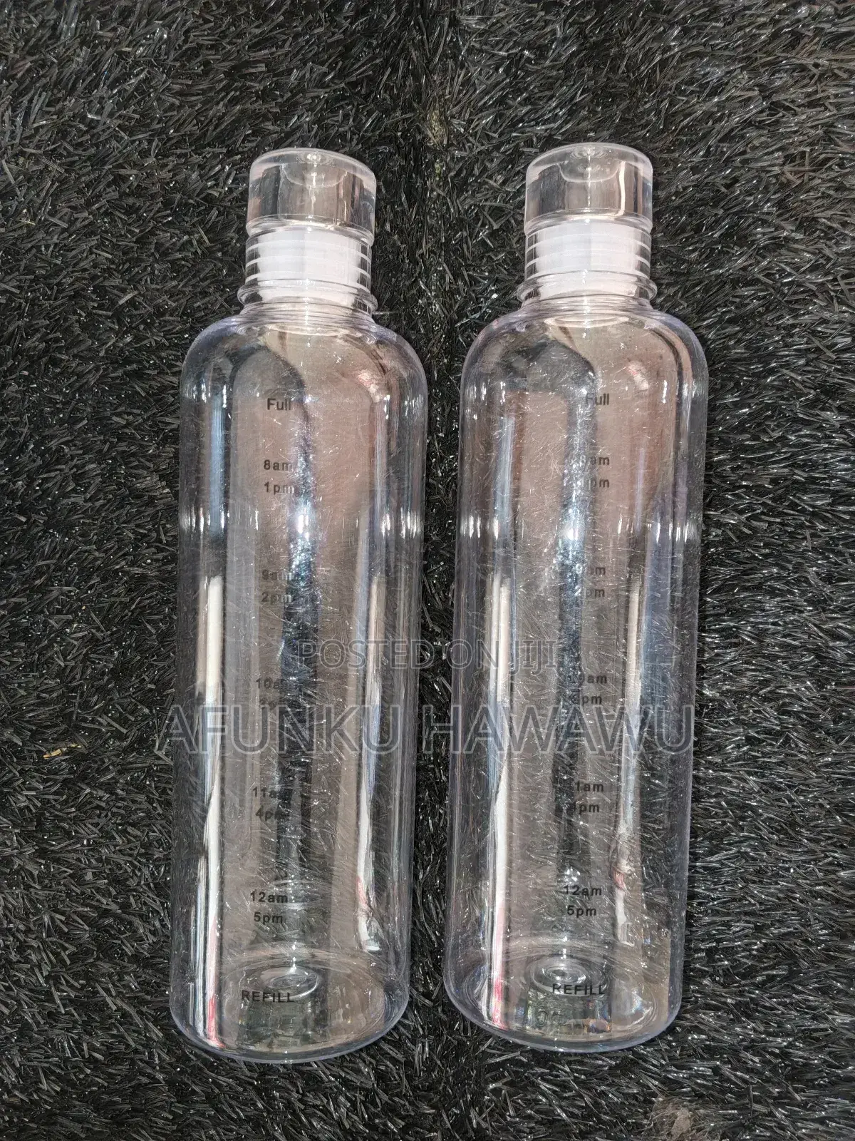 Portable Transparent Water Bottle With Time Scale (He)