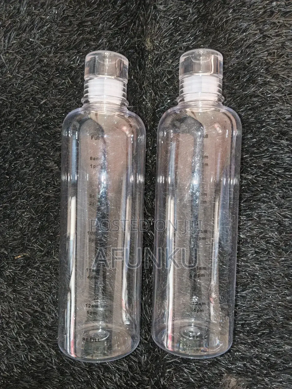 Portable Transparent Water Bottle With Time Scale (He)