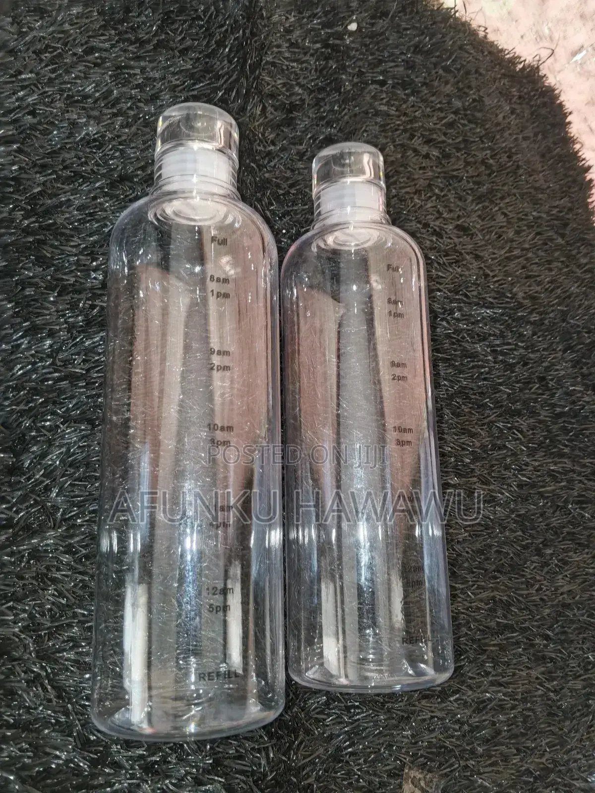 Portable Transparent Water Bottle With Time Scale (He)