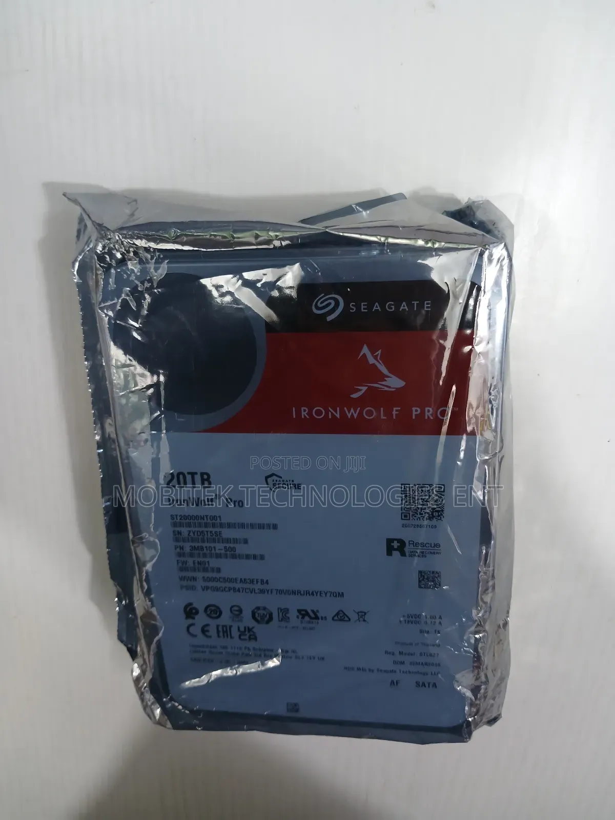20tb Seagate Ironwolf Pro Nas Sata Desktop Hard Drive