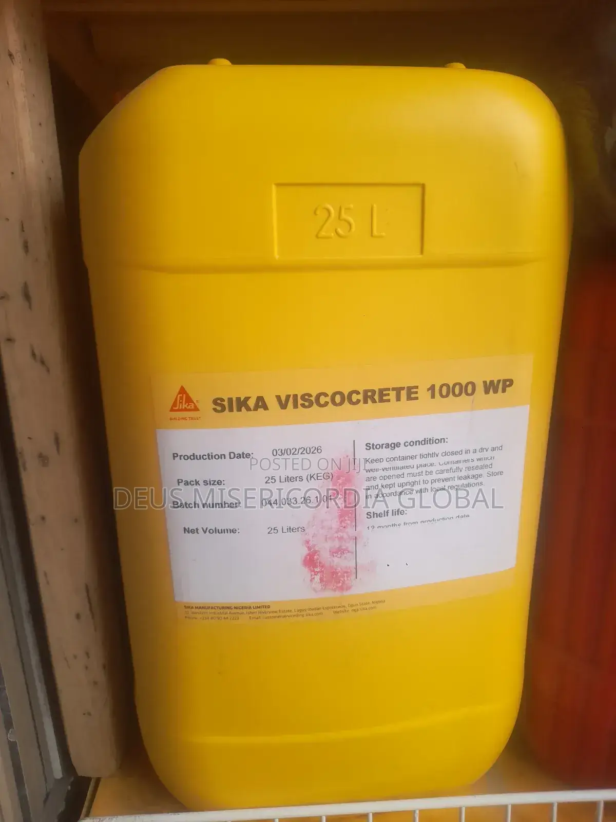 Sika Viscocrete 1000 Wp (Superplasticiser and Liquid Waterproofing)