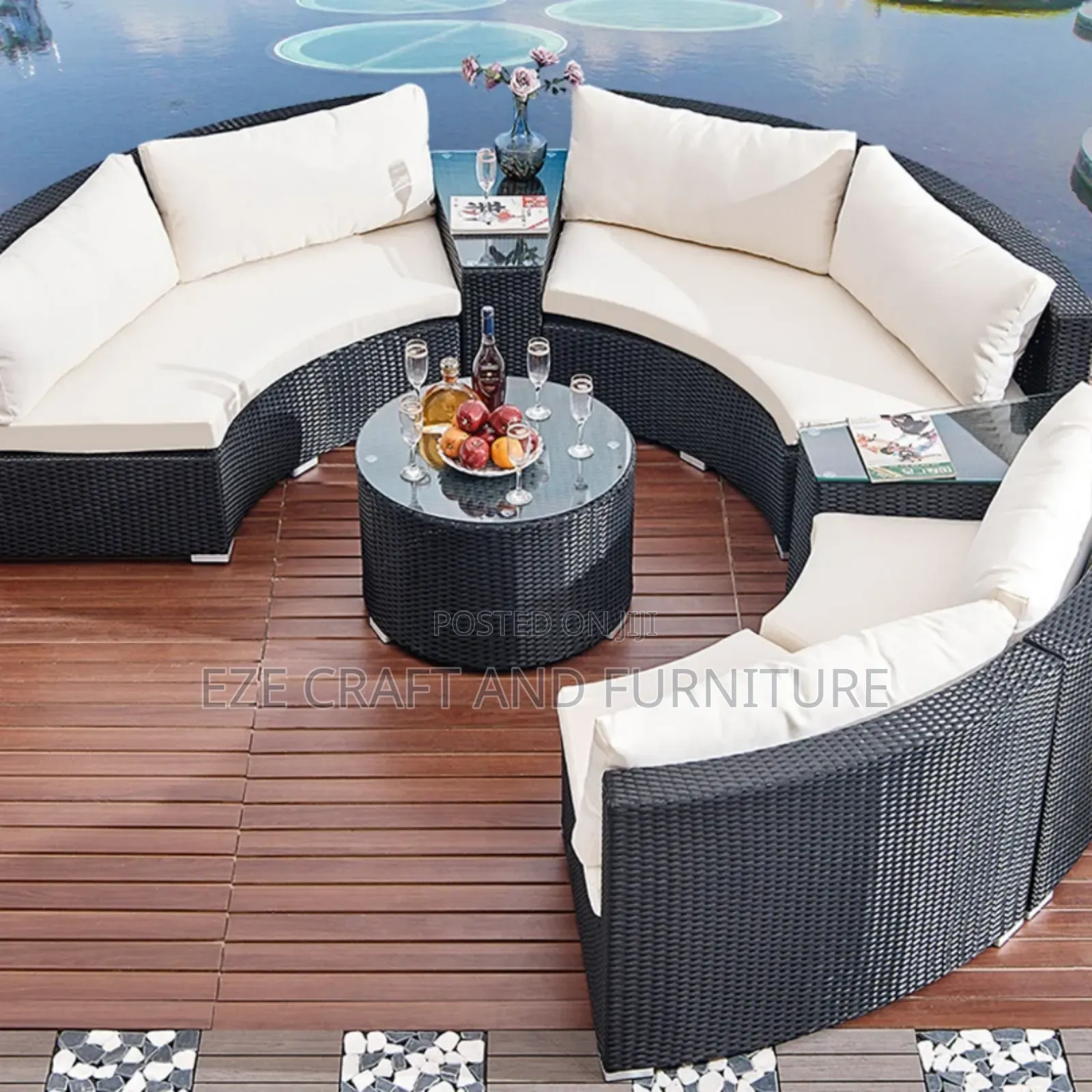 Outdoor Rattan Round Sofa Chair