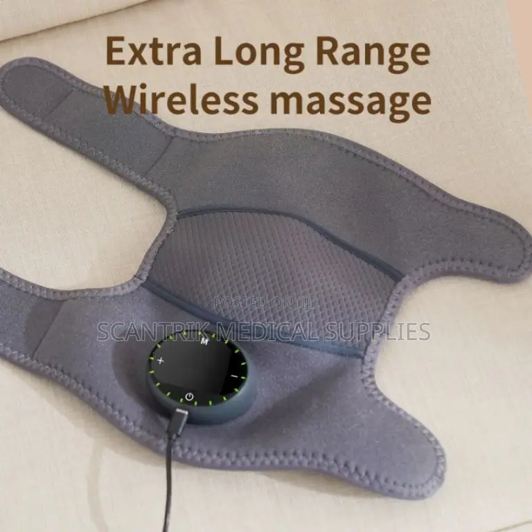Wireless Knee Massager With Dual Vibration and Heat Therapy