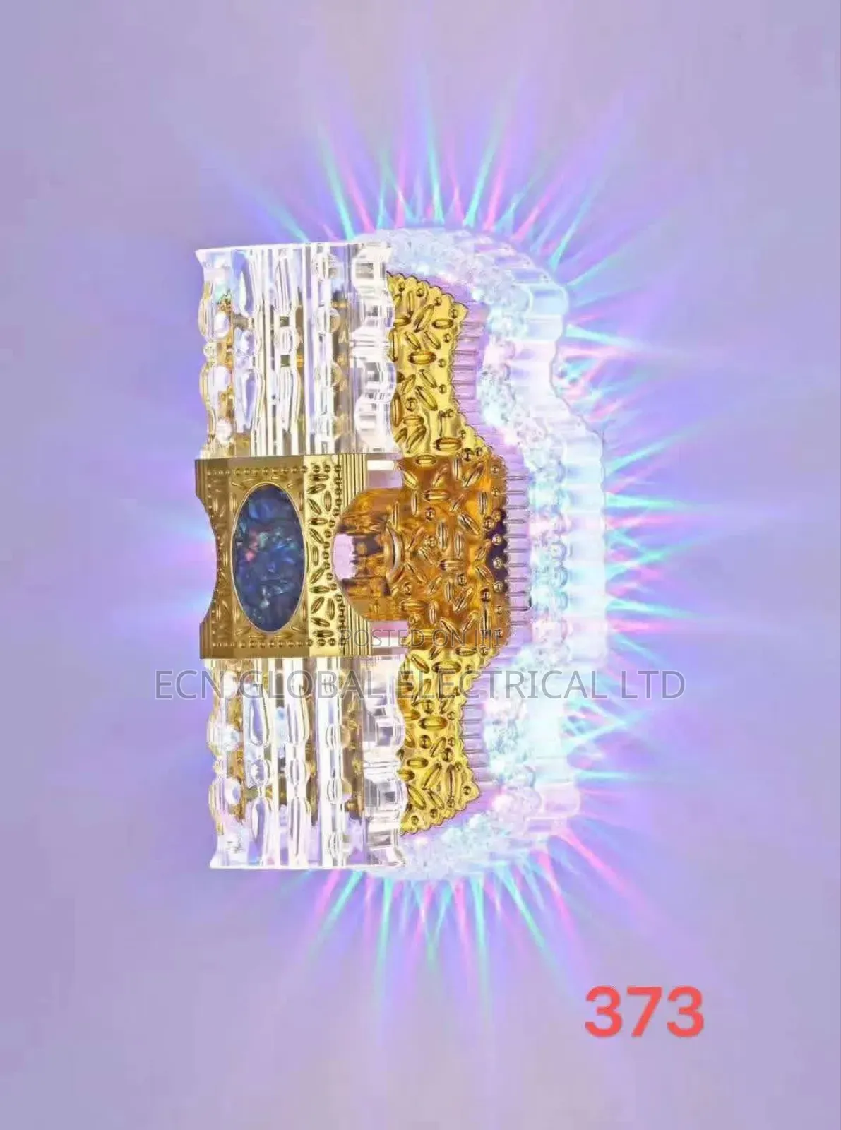 Luxury Crystal Gold Wall Light – Model 373