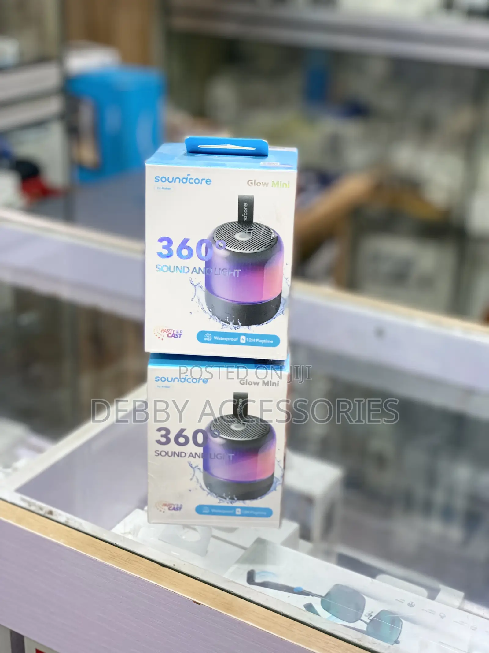 Anker Soundcore Glow Mini Portable Bluetooth Speaker.