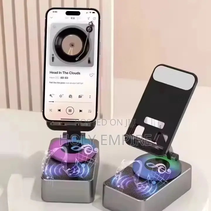 Phone Stand With Speaker 3 In1 Mobile Phone Holder 360 Degree Rotation