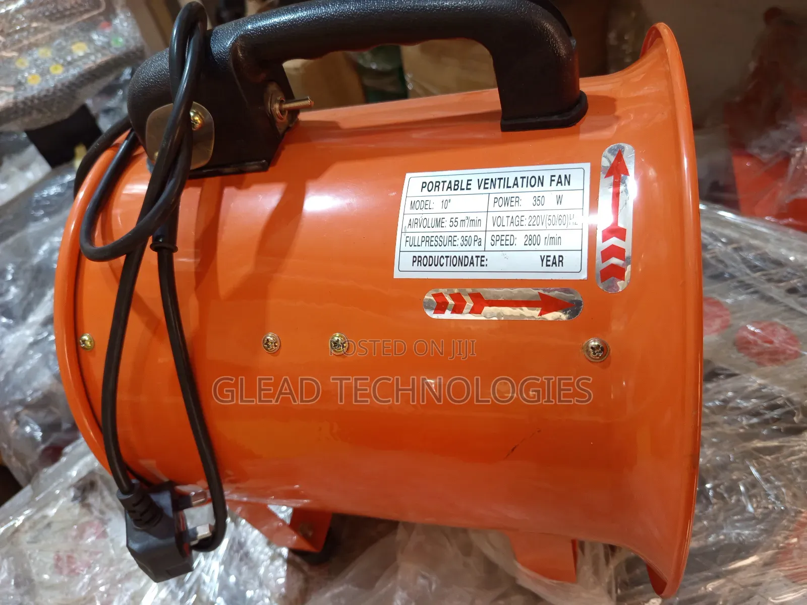 10" Ventilator Fan With Hose
