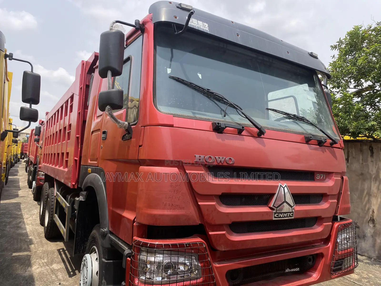 371 Red Howo Dump Truck