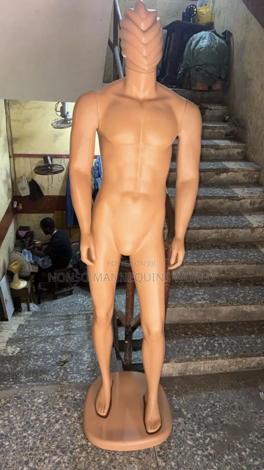 Plastic Male Full Body Spider Head Male Mannequin