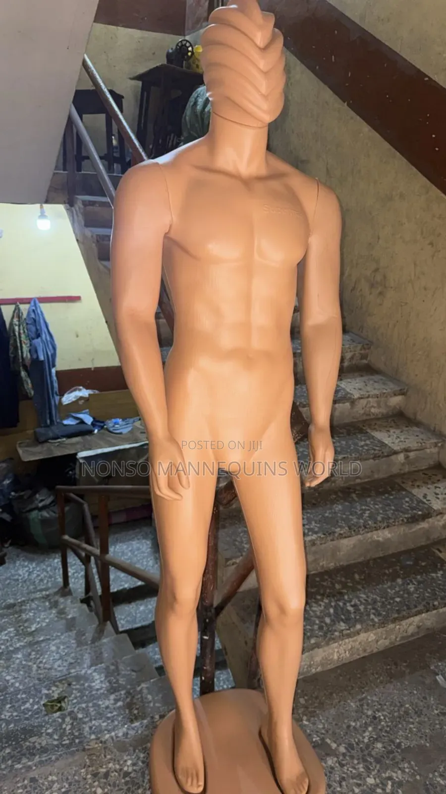 Plastic Male Full Body Spider Head Male Mannequin
