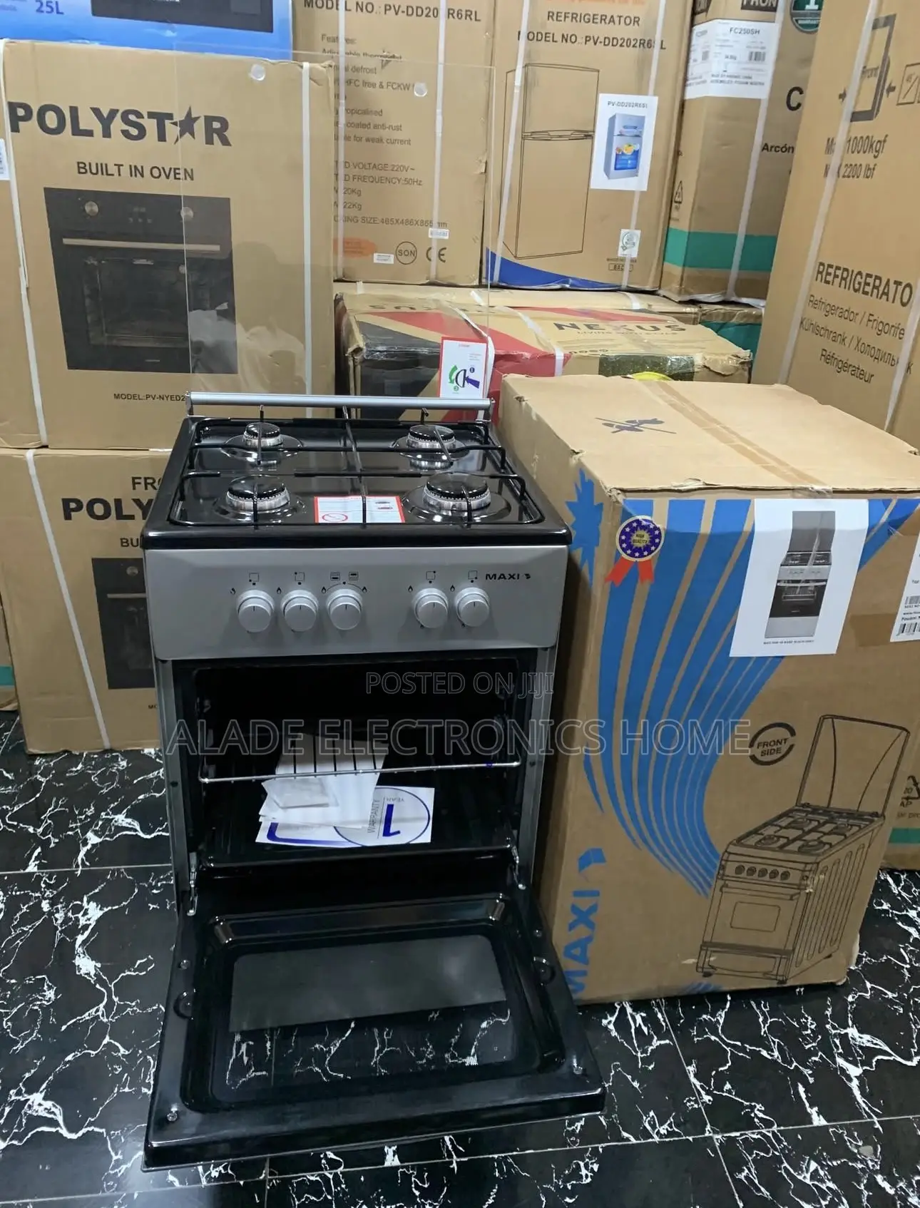 Maxi 50 by 50 Standing Gas With Oven (4 in 1)