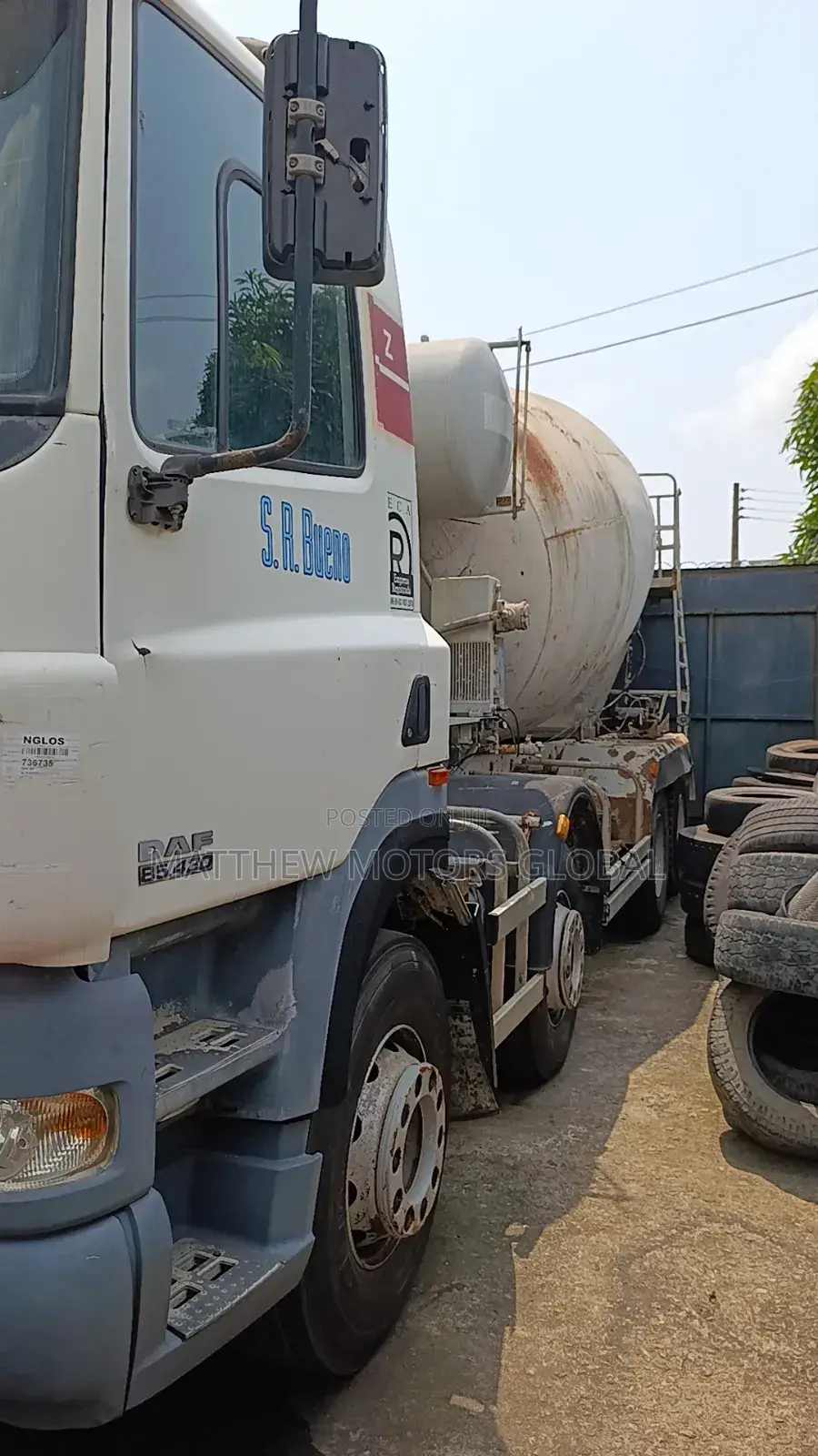 Clean Foreign Used Daf 85 Cf Concrete Mixer Truck
