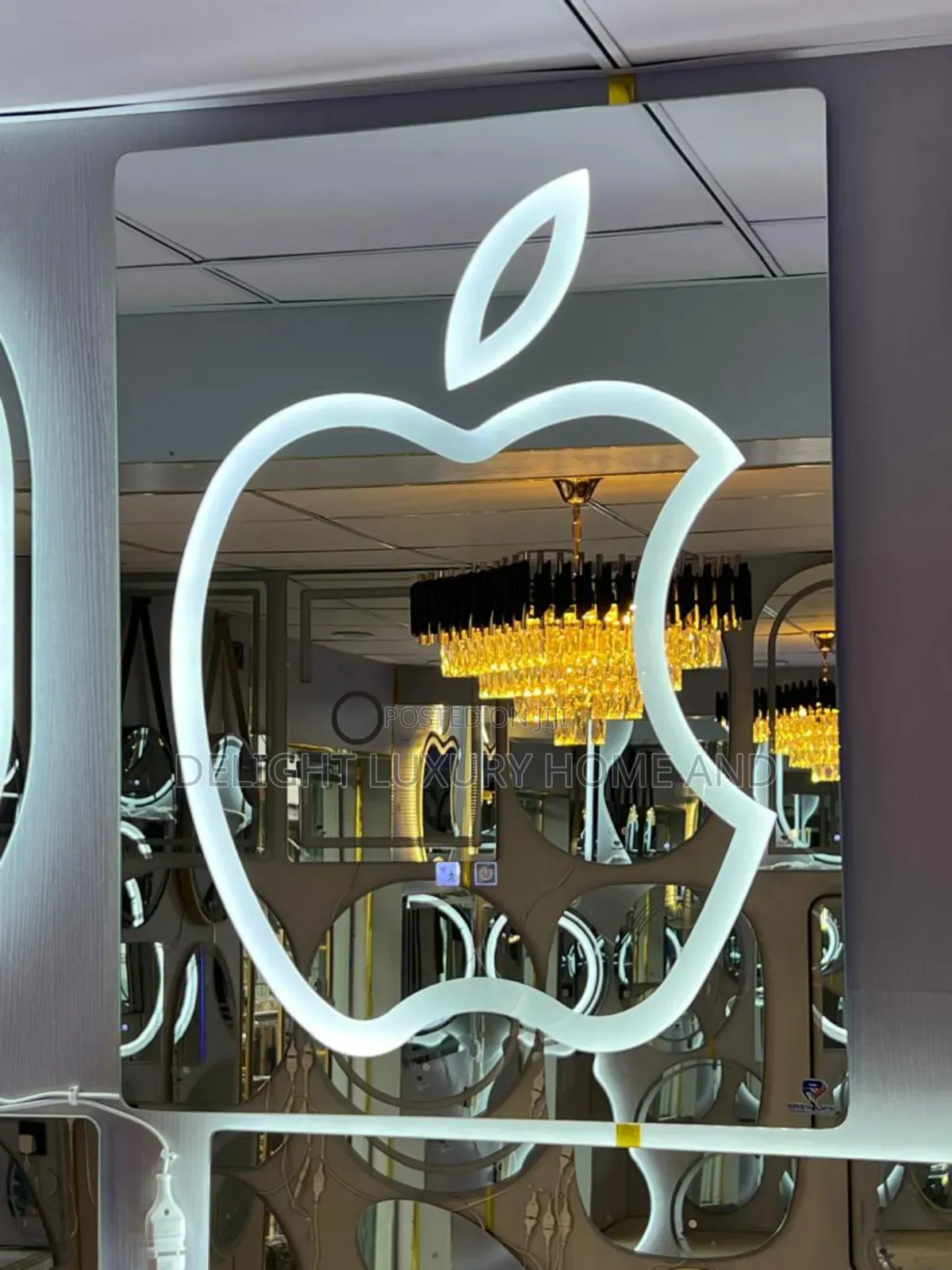 Apple Shape Led Mirrors With 3 Light