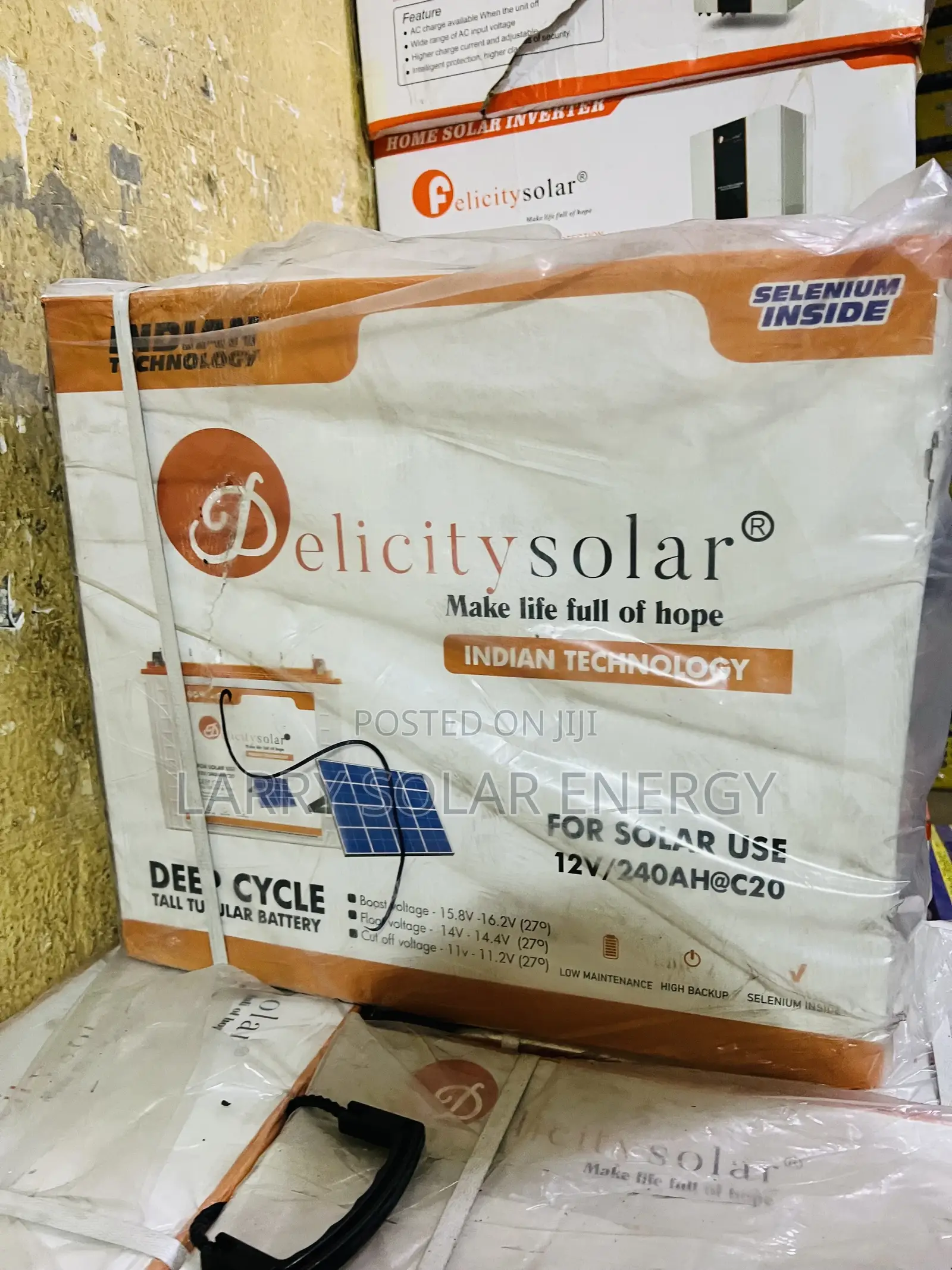 240ah/12v Delicity Tall Tubular Battery