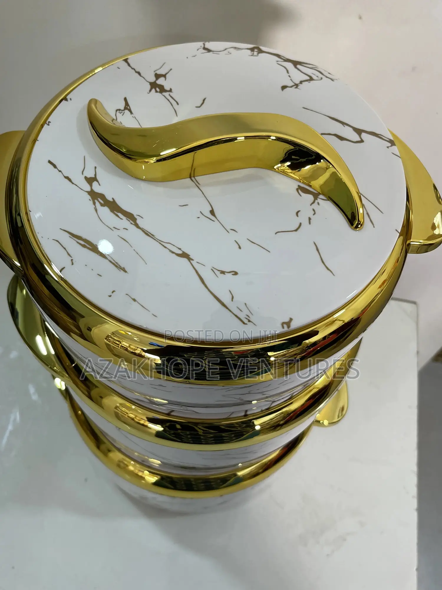 3 in 1 White Gold Food Warmer