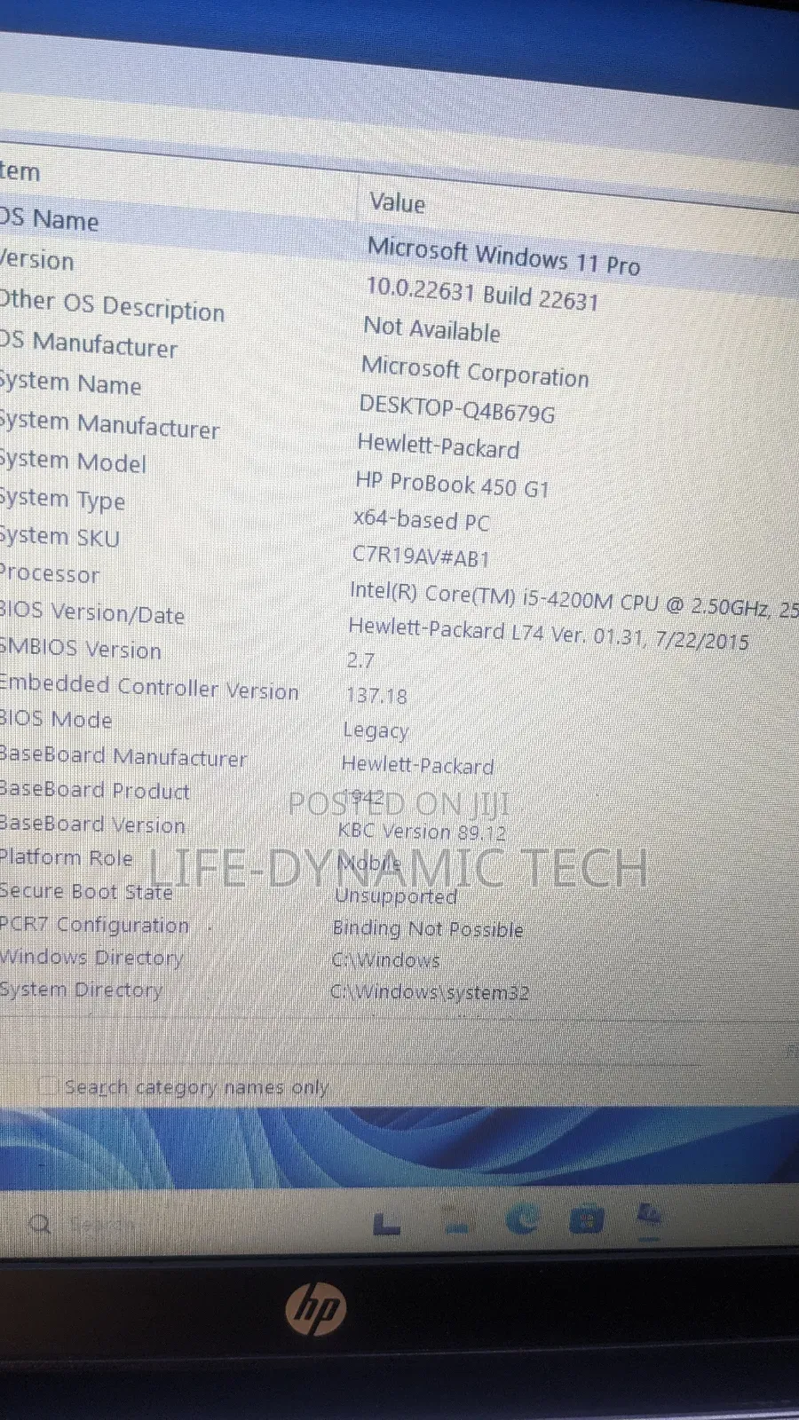 Laptop HP ProBook 450 G1 8GB Intel Core i5 HDD 500GB
