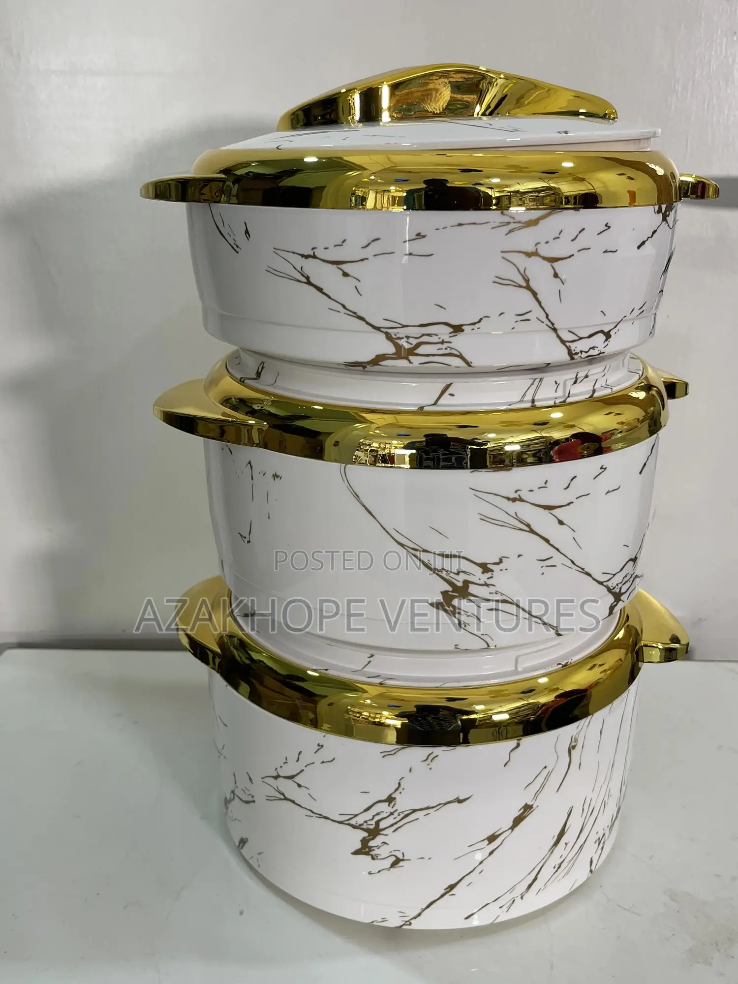 3 in 1 White Gold Food Warmer