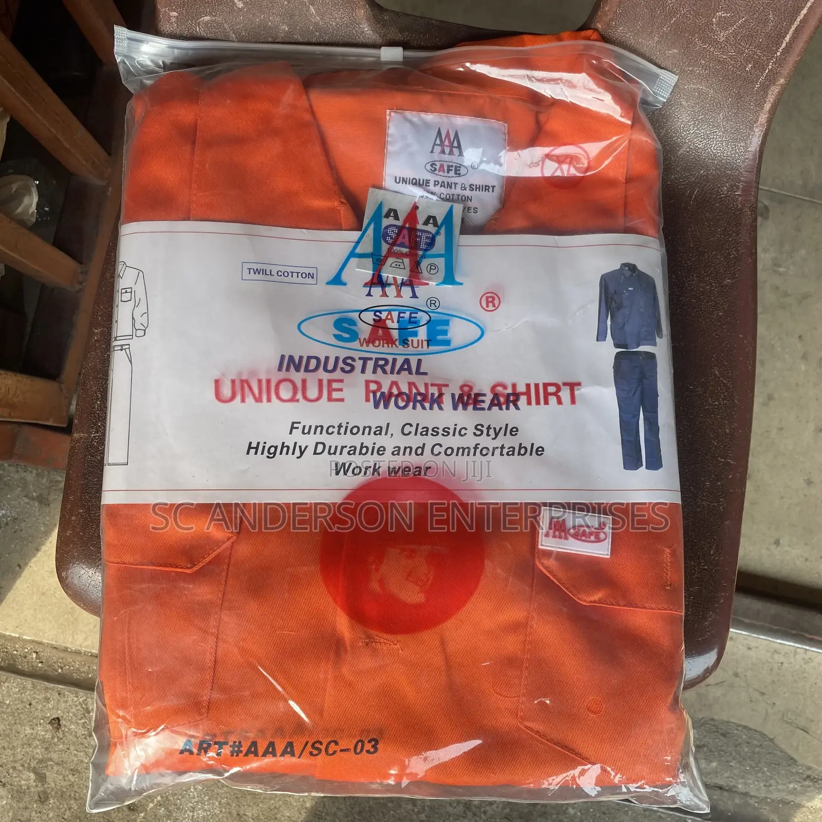 Orange Safety Coverall