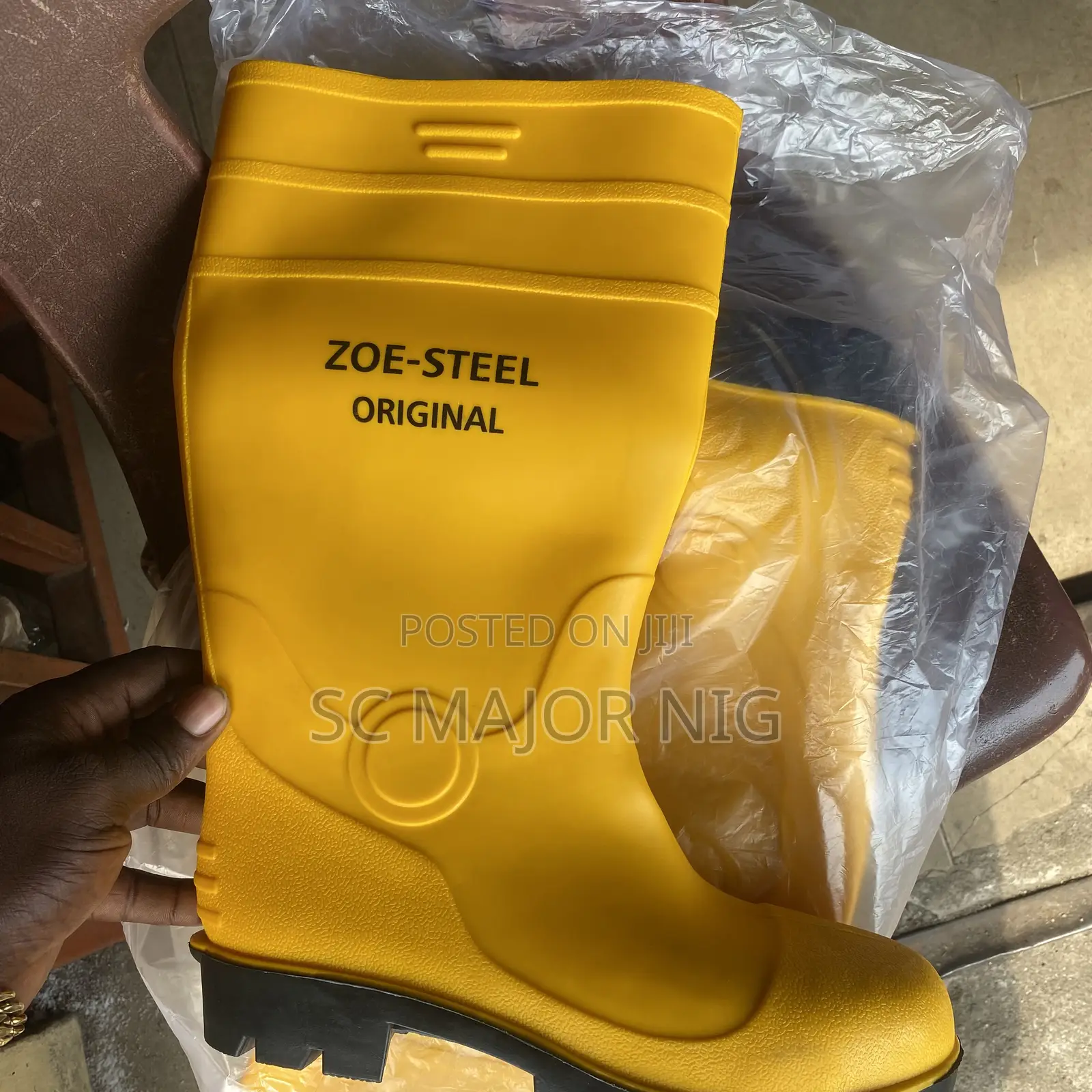 Yellow Zeo-steel Original Safety Rain Boot