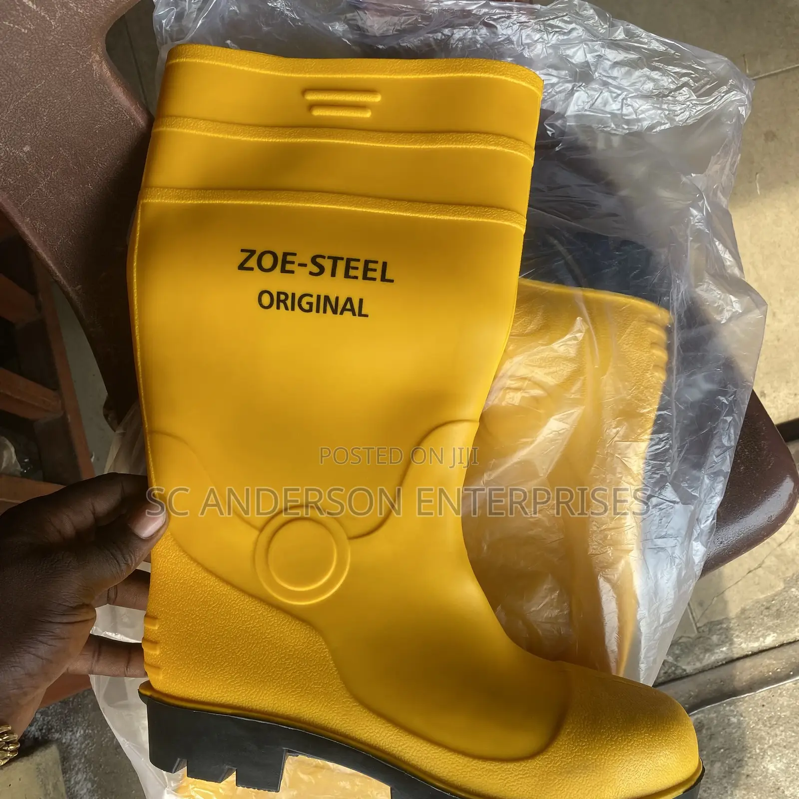 Yellow Zeo-steel Original Safety Rain Boot