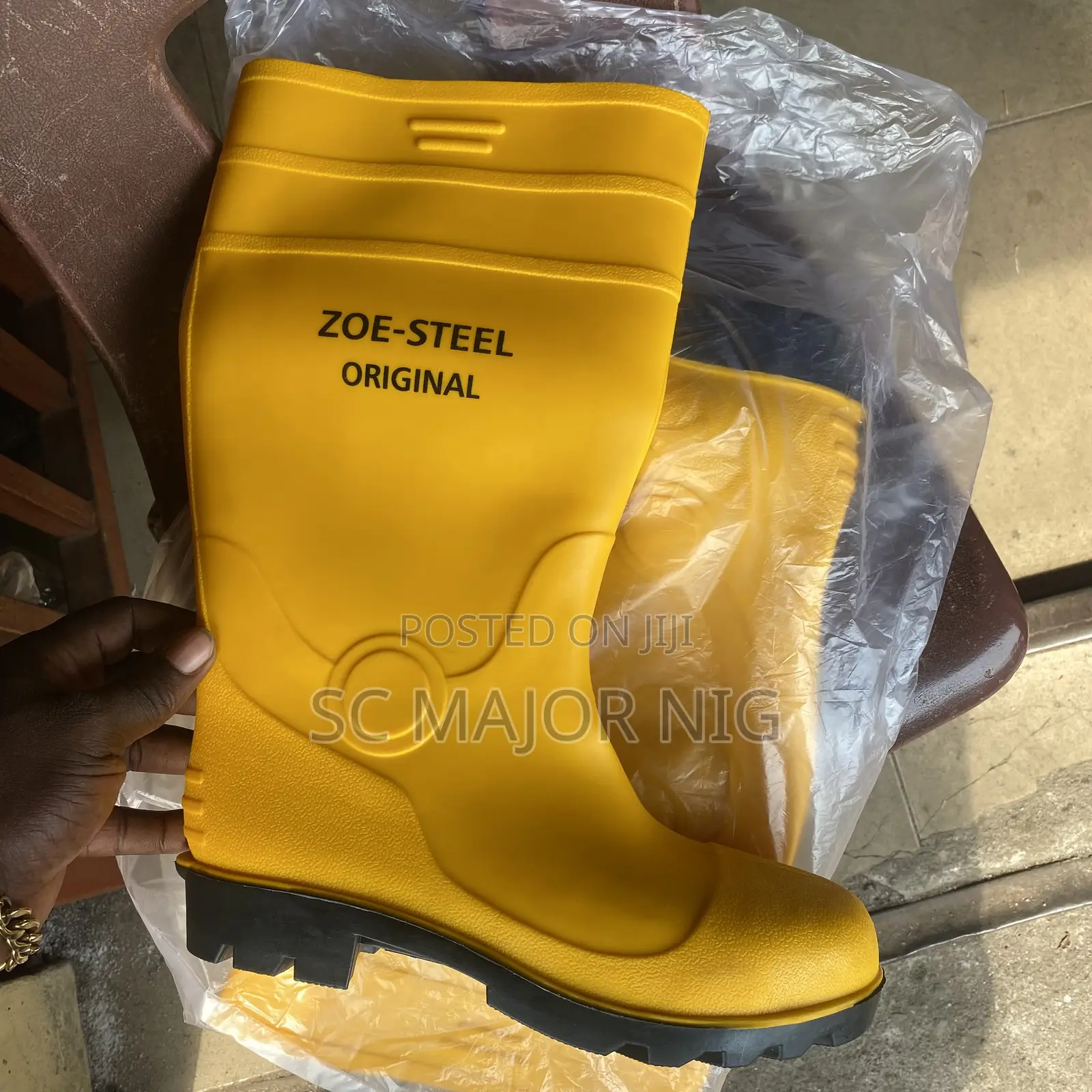 Yellow Zeo-steel Original Safety Rain Boot