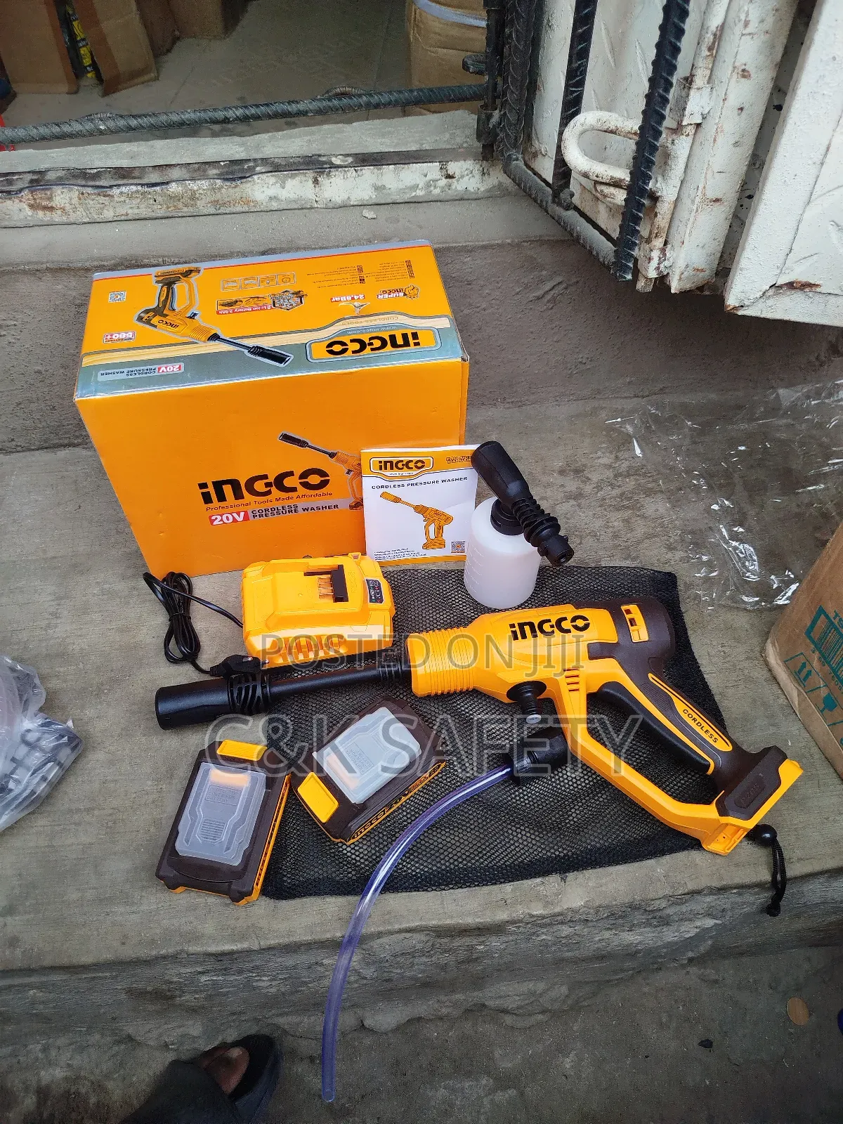 Ingco Cordless Pressure Washer 20v