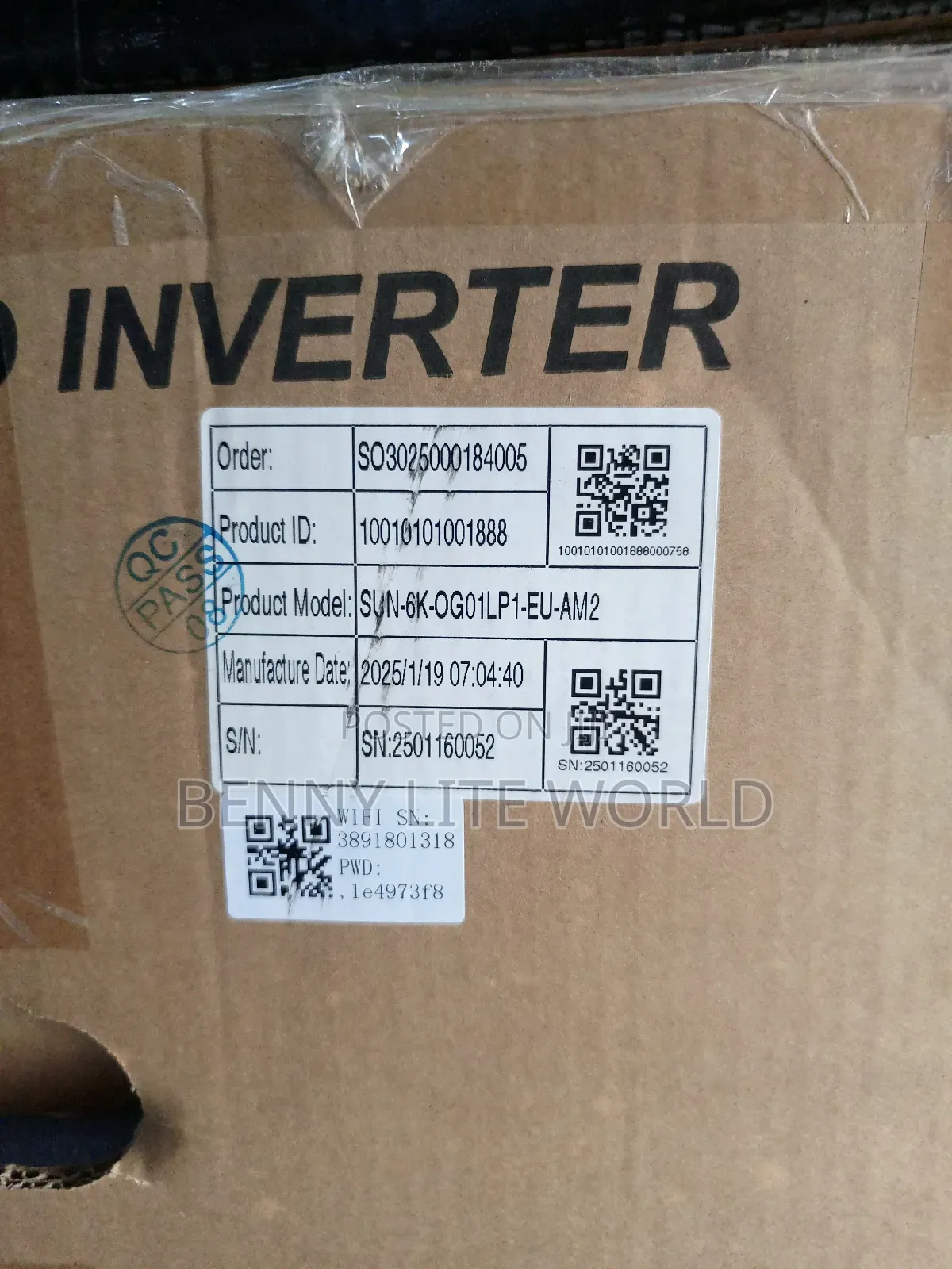 6kva Deye Hybrid Inverter