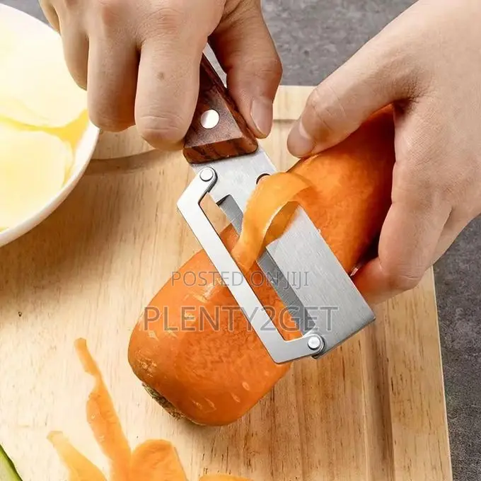 1pc Stainless Steel Sugar Cane Peeler All Steel Kitchen Peeler Fruit S