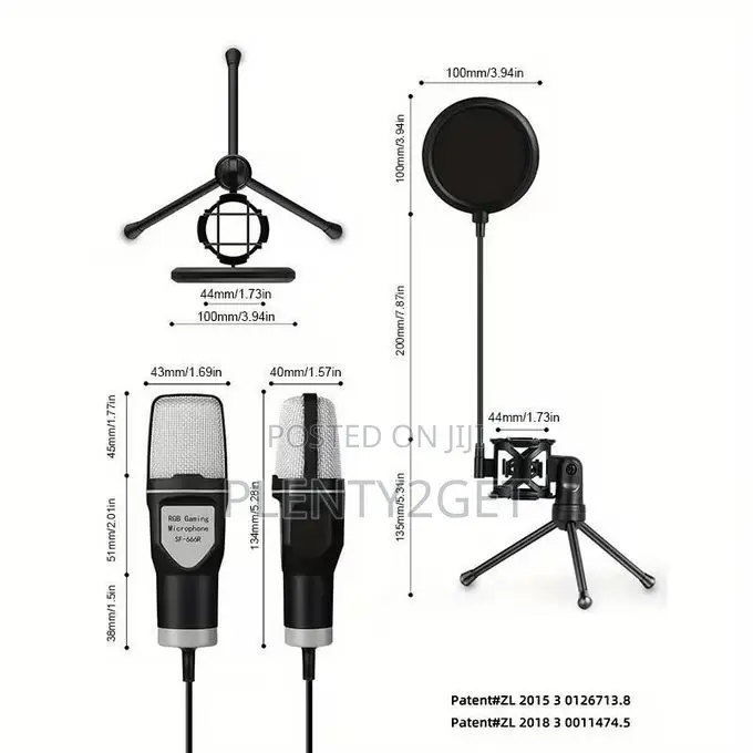 Gaming Microphone, Usb Pc Microphone for Podcast Videos, Streaming