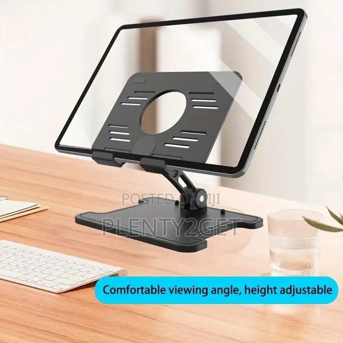 Abs Material Office Desk Tablet Holder, Foldable and Height Adjustable