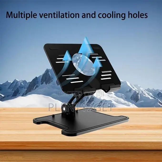 Abs Material Office Desk Tablet Holder, Foldable and Height Adjustable