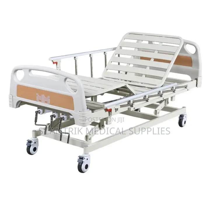 Cost-Effective Manual Hospital Bed With Reliable Crank System